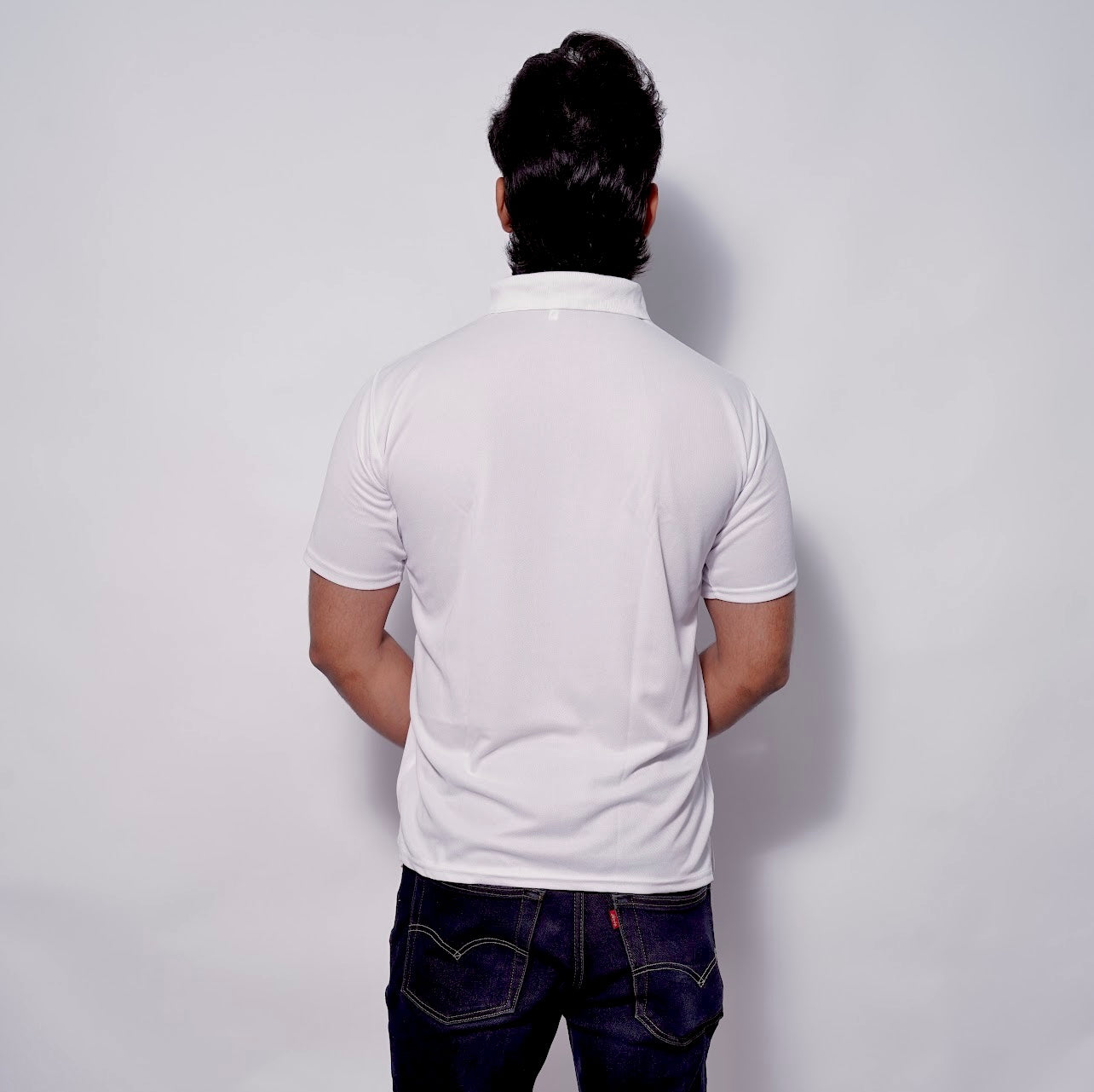 THE - White Polo T-shirt