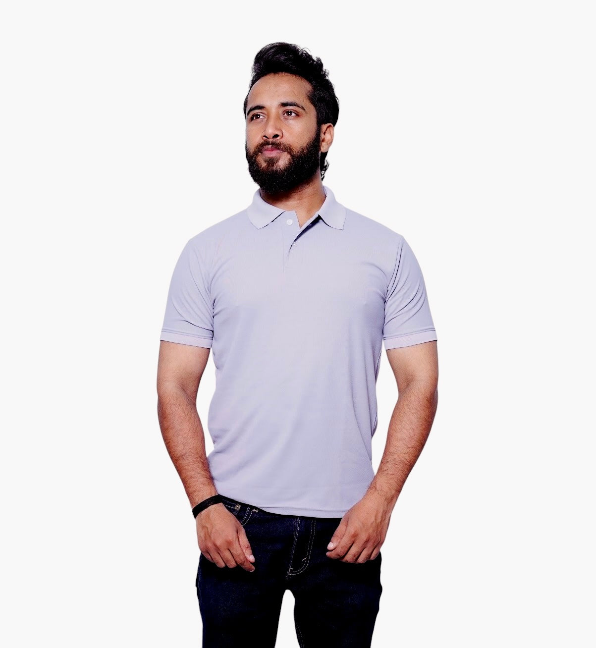 THE - Light Grey - Polo T-shirt