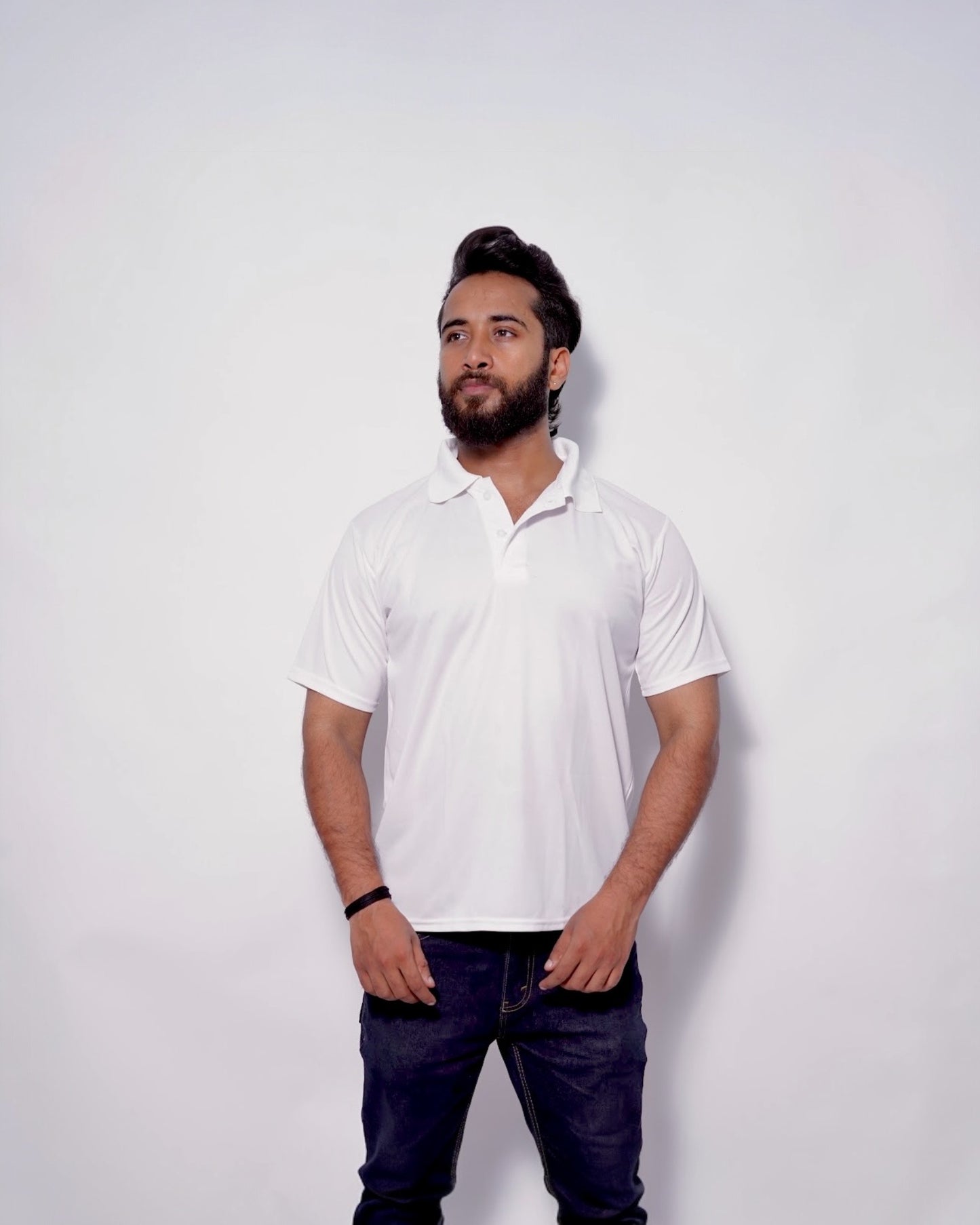 THE - White Polo T-shirt