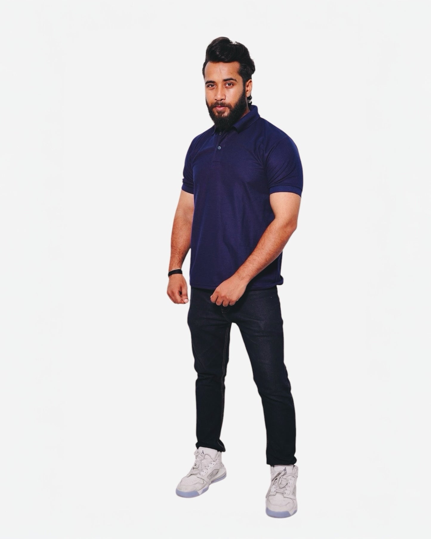 THE - Navy Blue - Polo T-shirt